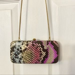 Henri Bendel Snakeskin Clutch